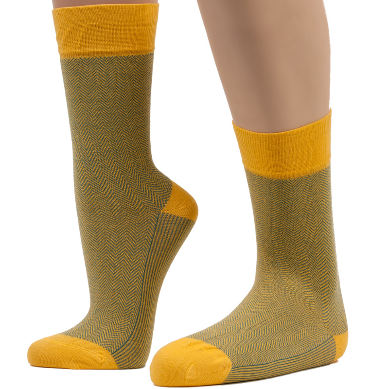 Banana Socks Fashion Chevron - Κίτρινο