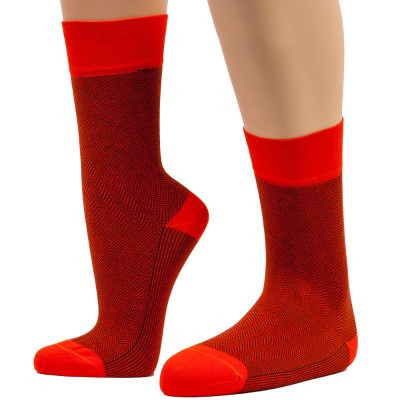 Banana Socks Fashion Chevron - Πορτοκαλί