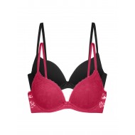 Dorina - Γυναικείο Σουτιέν Sonia Push Up Plunge 2pcs PACK 1+1 Δώρο