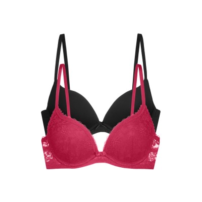 Dorina - Γυναικείο Σουτιέν Sonia Push Up Plunge 2pcs PACK 1+1 Δώρο