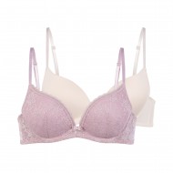 Dorina - Γυναικείο Σουτιέν Sonia Push Up Plunge 2pcs PACK 1+1 Δώρο