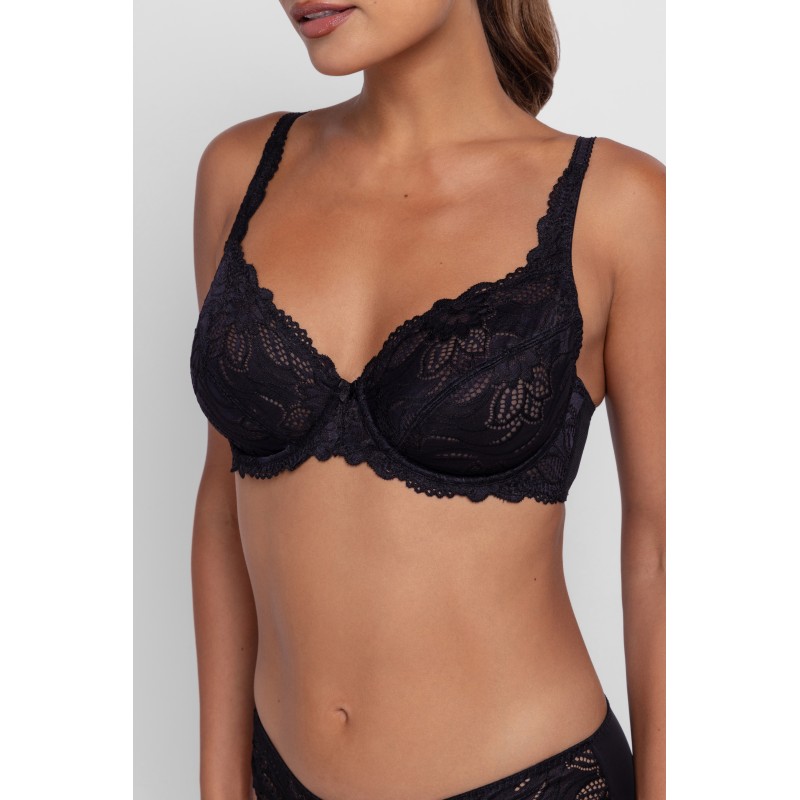 Dorina - Γυναικείο Σουτιέν Angie με Μπανέλα Χωρίς Ενίσχυση 2pcs PACK 1+1 Δώρο