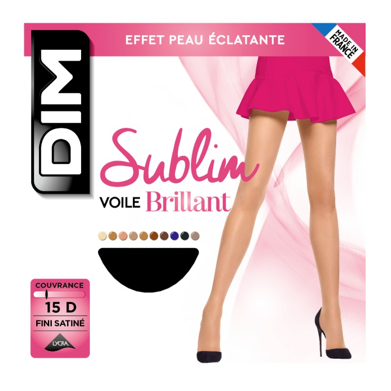 Dim - Sublim Voile Brillant 15 Den - Noir