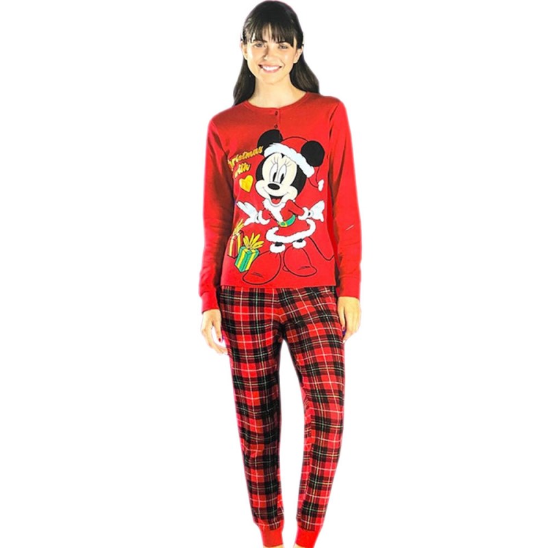 Disney Minnie and Friends - Γυναικεία Πυτζάμα Merry Christmas with Minnie Mouse