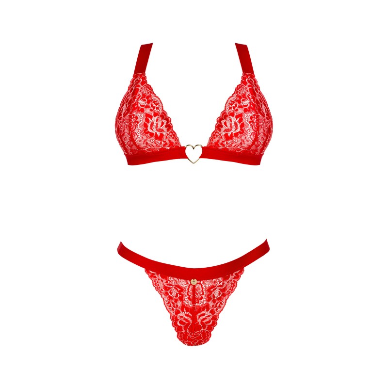 Obsessive - Elianes Lacy Red Set Bra and Thong