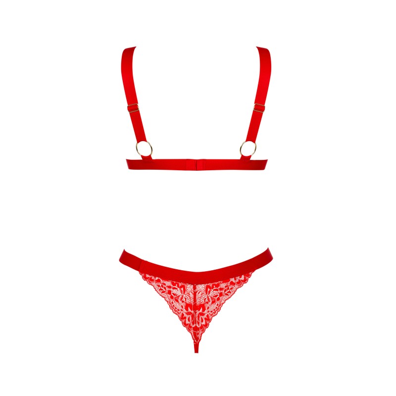 Obsessive - Elianes Lacy Red Set Bra and Thong