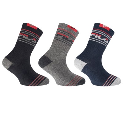 FILA Socks - Παιδική Κάλτσα Warm Cotton - Σετ με 3 Ζεύγη
