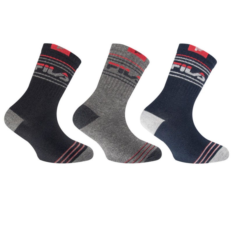 FILA Socks - Παιδική Κάλτσα Warm Cotton - Σετ με 3 Ζεύγη
