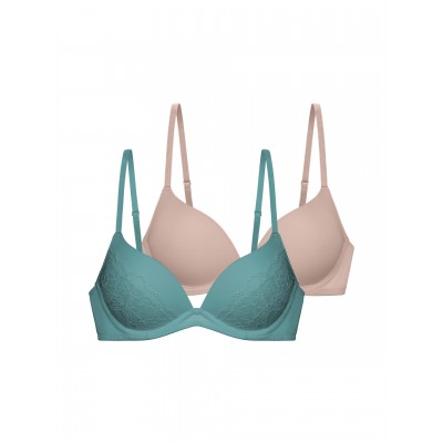 Dorina - Γυναικείο Σουτιέν Yahara Push Up Plunge 2pcs PACK 1+1 Δώρο