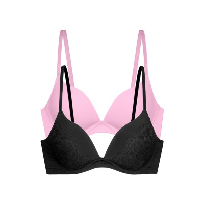 Dorina - Γυναικείο Σουτιέν Willa Push Up Plunge 2pcs PACK 1+1 Δώρο