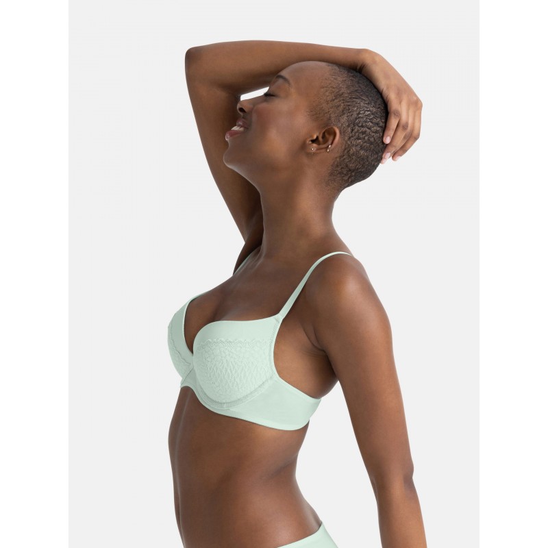 Dorina - Γυναικείο Σουτιέν Push Up Plunge 2pcs Pack Amora-2PP 1+1 Δώρο