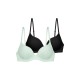 Dorina - Γυναικείο Σουτιέν Push Up Plunge 2pcs Pack Amora-2PP 1+1 Δώρο
