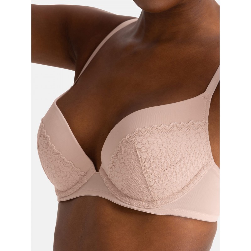 Dorina - Γυναικείο Σουτιέν Amora Push Up Plunge 2pcs Pack 1+1 Δώρο