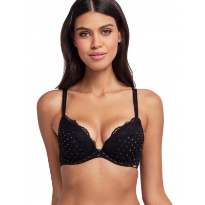 Dorina - Γυναικείο Σουτιέν Origins Shimmer Dot Mesh Push Up Plunge