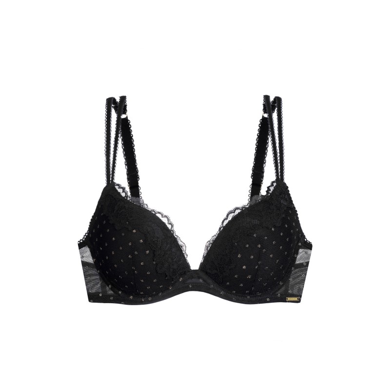 Dorina - Γυναικείο Σουτιέν Origins Shimmer Dot Mesh Push Up Plunge