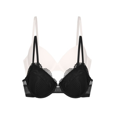 Dorina - Γυναικείο Σουτιέν Emersyn Demi Padded 2pcs PACK 1+1 Δώρο