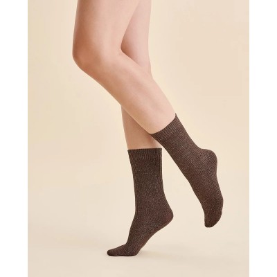 Gabriella - Nora Γυναικείο Καλτσάκι με Σχέδιο Lurex