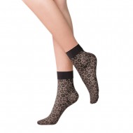 Gabriella - Caty 20 Den Black - Σοσόνι με Σχέδιο Λεοπάρ