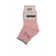 Pezzini - Βαμβακερή Ημίκοντη Κάλτσα για Κορίτσι με Σχέδιο