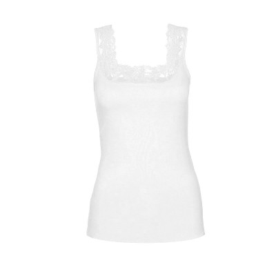 Cotonella - In & Out Γυναικείο Αμάνικο Top με Δαντέλα