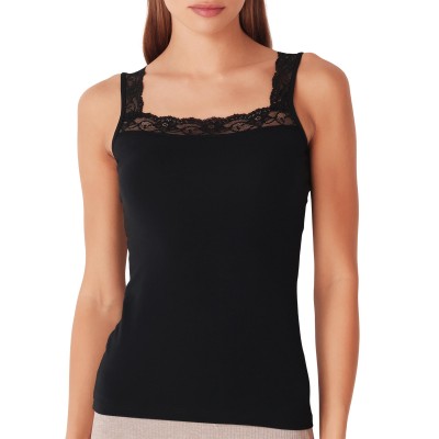 Cotonella - In & Out Γυναικείο Αμάνικο Top με Δαντέλα