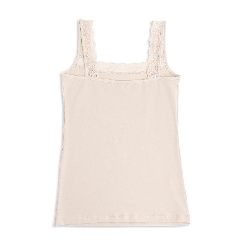 Cotonella - In & Out Γυναικείο Αμάνικο Top με Δαντέλα