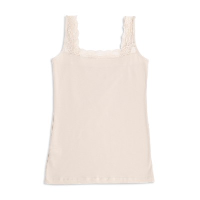 Cotonella - In & Out Γυναικείο Αμάνικο Top με Δαντέλα