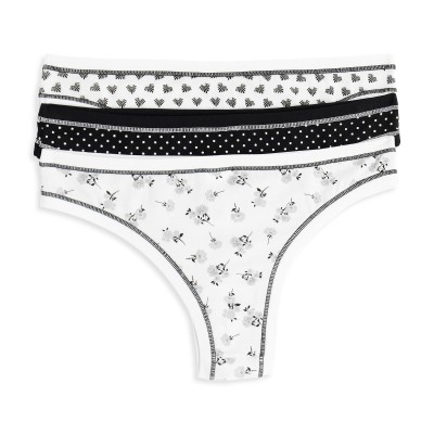 Cotonella - Γυναικεία Βαμβακερά Σλιπ Braziliano Σετ 3 Τεμαχίων