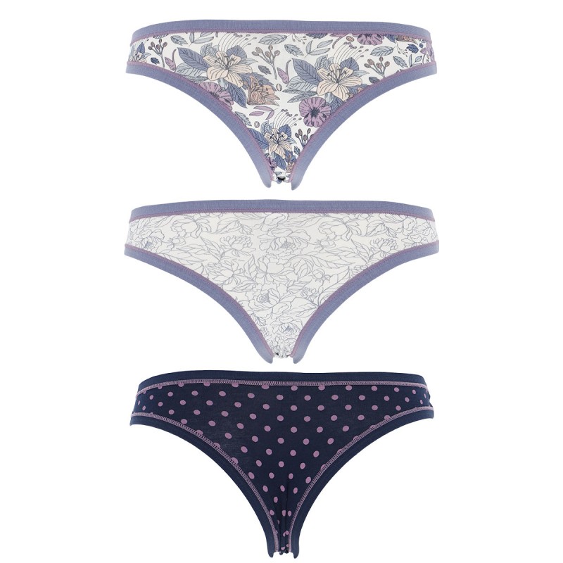 Cotonella - Braziliano Slip Σετ 3 Τεμαχίων - Βαμβακερά
