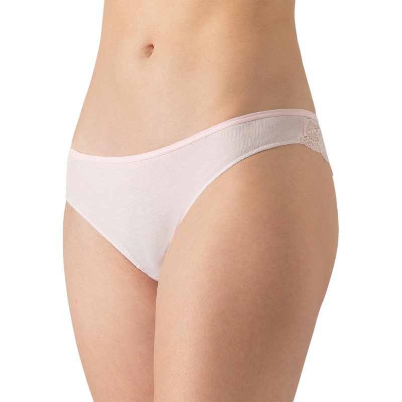 Cotonella - Γυναικεία Βαμβακερά Braziliano Σλιπ με Δαντέλα Σετ 2 Τεμαχίων