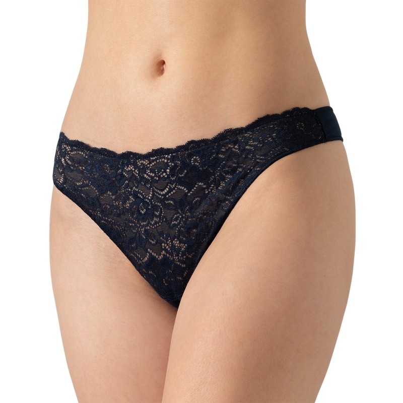 Cotonella - Γυναικεία Βαμβακερά Σλιπ String με Δαντέλα Σετ 2 Τεμαχίων