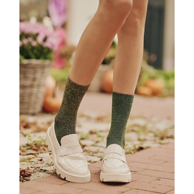 Gabriella - Nora Γυναικείο Καλτσάκι με Σχέδιο Lurex