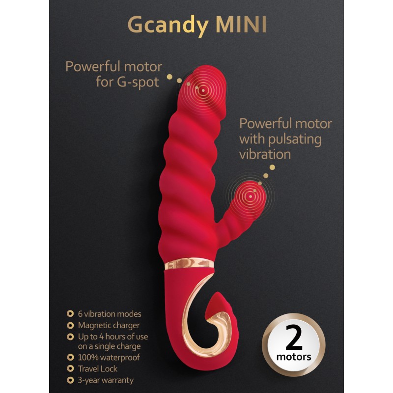 Gvibe - Gcandy Mini a Miniature Rabbit Vibrator With the Twisted Shaft