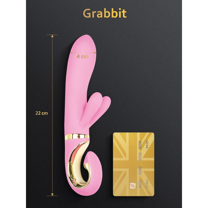 Gvibe - Grabbit Vibrating Dildo Candy Pink