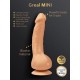Gvibe - Greal Mini Realistic Vibrating Flesh Dildo Small Size