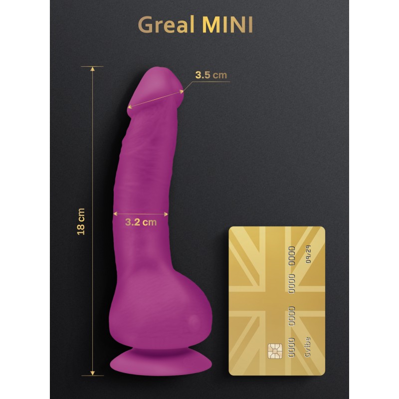 Gvibe - Greal Mini Best Realistic Vibrator Small Vibrating Fuchsia Dildo