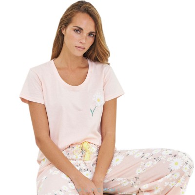 MUYDEMI - Γυναικεία Πυτζάμα Σετ Μακρύ Παντελόνι και T-shirt