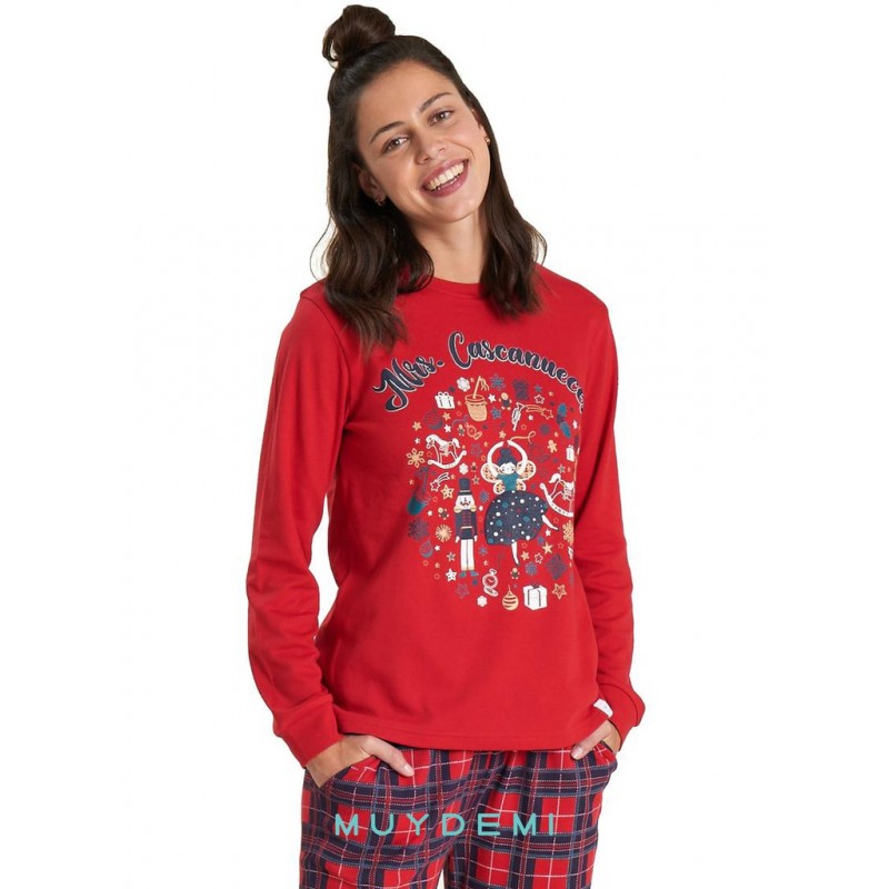 MUYDEMI - Γυναικεία Πυτζάμα Mrs. Nutcracker XMAS Collection