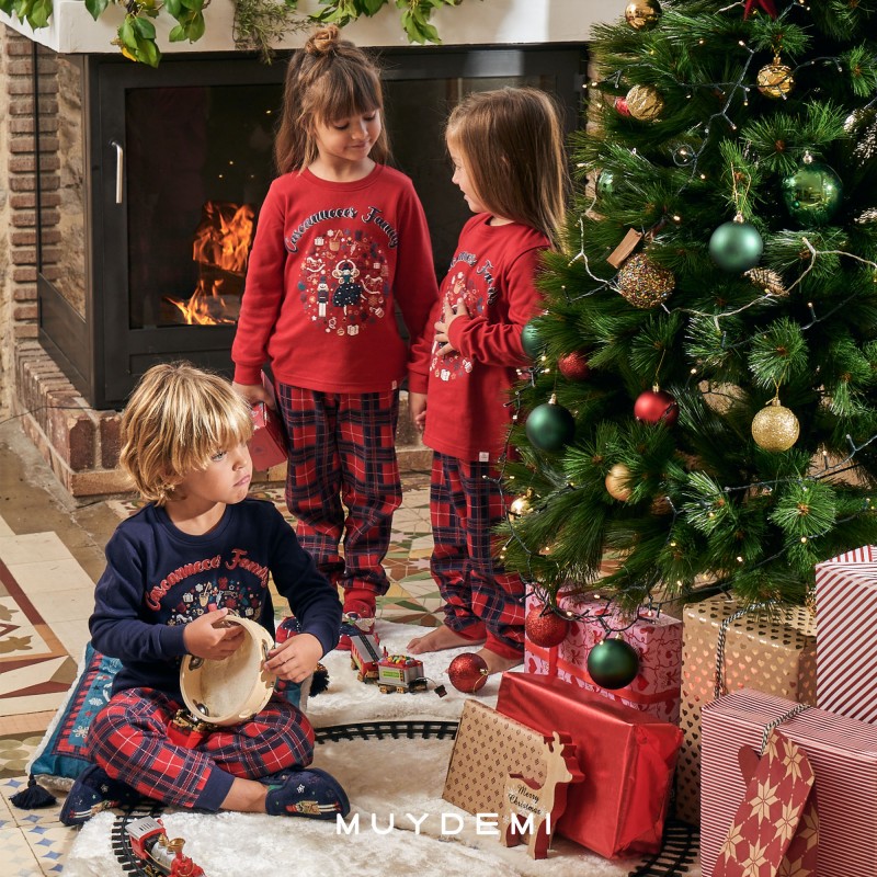 MUYDEMI - Παιδική-Εφηβική Πυτζάμα για Κορίτσι (2 - 16) - Nutcracker XMAS Collection