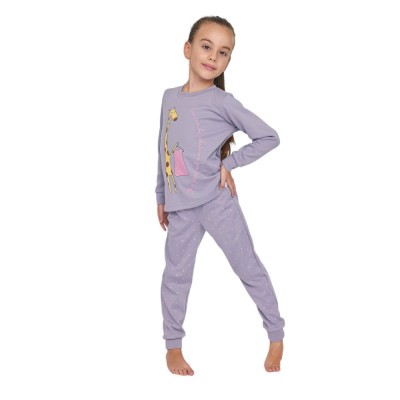 MUYDEMI - Εφηβική Πυτζάμα Interlock για Κορίτσι Giraffe (10 - 16 ετών)