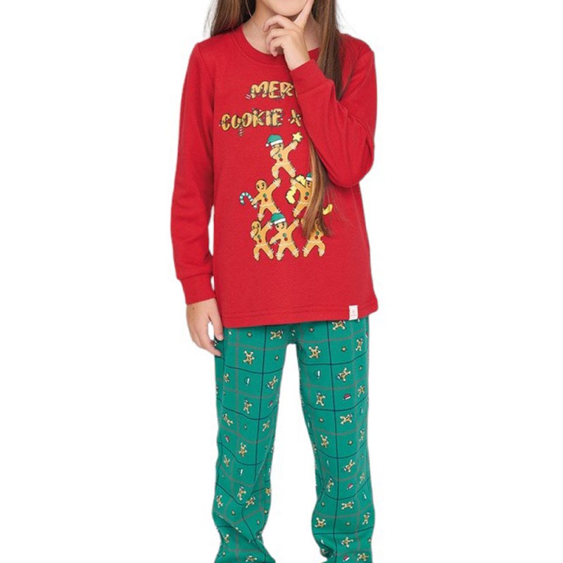 MUYDEMI - Παιδική Πυτζάμα για Κορίτσι Merry Cookie XMAS (2 - 8 ετών)