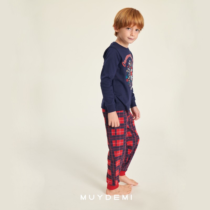 MUYDEMI - Παιδική-Εφηβική Πυτζάμα για Αγόρι (2 - 16) - Nutcracker XMAS Collection
