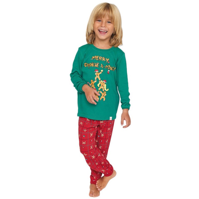 MUYDEMI - Παιδική Πυτζάμα για Αγόρι Merry Cookie XMAS (2 - 8 ετών)