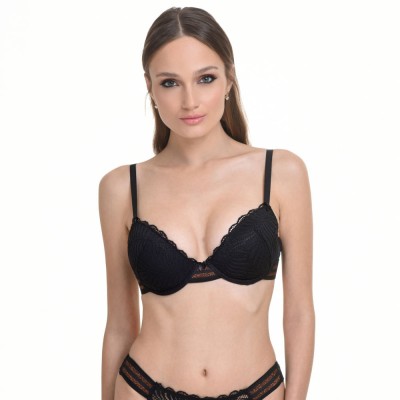Miss Rosy - Gemma Σουτιέν Push Up με Δαντέλα και Lurex Cup B,C