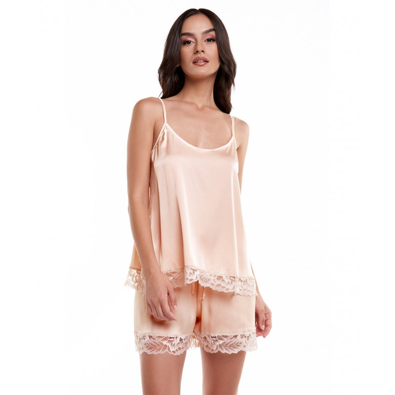 Miss Rosy - Γυναικείο Baby Doll - Super Soft Satin Baby Doll Ethereal