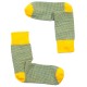 Banana Socks Fashion Pied De Poule - Κίτρινο