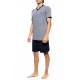Ulisse Ανδρική Καλοκαιρινή Πυτζάμα - Stripe V-Neck Ulisse Ανδρική Καλοκαιρινή Πυτζάμα - Stripe V-Neck