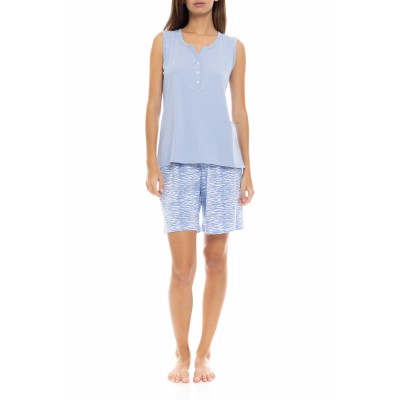 S1354 - Type - PYJAMA SHORTS BLUE LEO- (S1354)