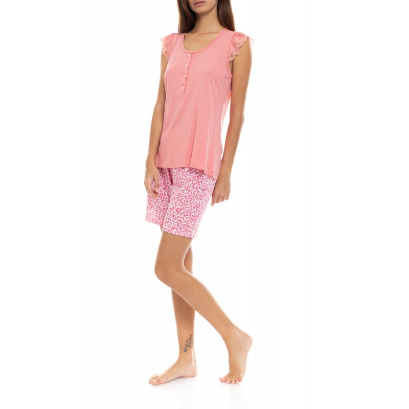 S1396 - Type - PYJAMA SHORTS BLOOMING NIGHTS- (S1396)