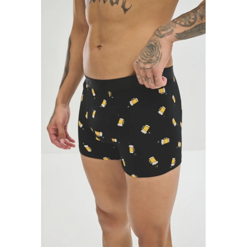 Soma - Ανδρικά Boxer με Σχέδιο DRINK BEER Συσκευασία 2 Τεμαχίων